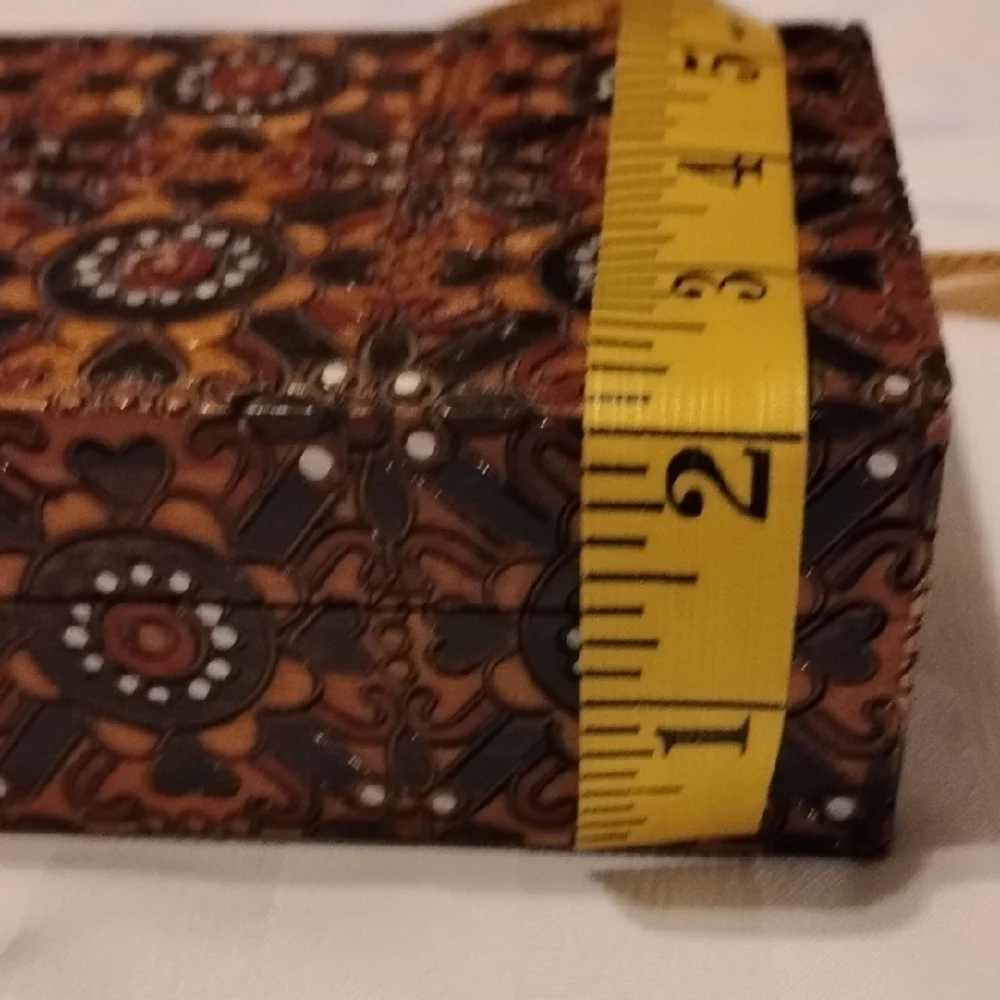 Hand Carved & Painted Wood Box, Made In Poland